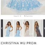 Tiffany Designs Light blue prom/formal mermaid dress Photo 2