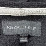 Kendall + Kylie Black Cropped Hoodie Sweatshirt Women’s Medium Photo 1