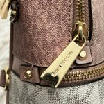 Michael Kors 🩷 mini Rhea pink tricolor convertible backpack Photo 10