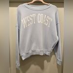 Grayson Threads Light Blue & White West Coast Graphic Crew Neck Sweater - XS Photo 2