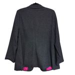 NWT Catherines Dark Gray Long Line Blazer with Pink Interior Photo 1