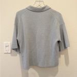 Madewell Holmden Button-Front Polo Sweater in Dusty Pool size Small Photo 2