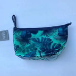 ULTA Blue Seafoam Plastic Tropical Cosmetics‎ Bag Flat Bottom New with T… Green Photo 3