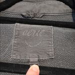 Aerie  Gray Lumberjane Fleece Women's Charcoal Button Down Shirt Photo 2