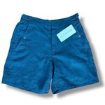 Athleta NWT Size 6 Voyager Short 100% Linen Granite Blue $79 - 586829 Photo 1