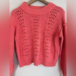Free People Bell Song Pullover Sweater in Coral Pink size Small $98 Photo 6