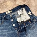 Madewell NEW Rigid Denim A Line High Rise Distressed Jean Skirt Pockets Sz 25 Photo 6