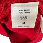 7th Avenue Design Studio Sweater Top Medium Red Photo 3