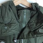 Sly military spirit of freedom parkas zip and buckle up jacket size medium Green Photo 5