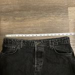 TOP SHOP Black Denim Jean Miniskirt with Raw Frayed Hem Size 12 Photo 8