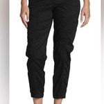 Eddie Bauer  Woman’s Kick Back Twill Jogger Pants; Black; Size 8 Photo 0