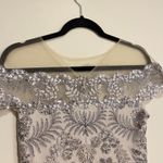Tadashi Shoji  Dress Emma Paillette Embroidered Lace Sequin Sparkle Size 6 Photo 3