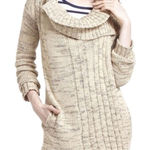 Anthropologie  Yellow Bird Chunky Knit‎ Snap Wrap Cardigan Sweater Size XS Cozy Photo 0