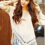 Anthropologie ✨2xHP✨ Boho Crochet Floral Top✨ Photo 2