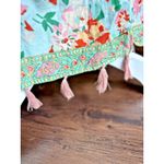 J.Crew  FACTORY Small PRINTED‎ BEACH CAFTAN COVER UP DRESS WITH TASSELS Photo 4