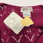 New Vintage Buffums pink knit cardigan sweater WOMEN’S LARGE fits small Photo 9