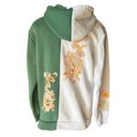Rue 21  Dragon Hoodie‎ Women's Medium Green White Pullover Graphic Kawaii Photo 2