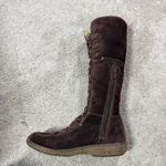 Timberland  Y2K Moorland Hollace Tall Brown Suede Lace-Up Boots Sherpa Lined 7.5M Photo 3