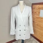 l*space L* Bianca Blazer Jacket Cream White 6 Double Breasted Muslin Cotton Photo 1