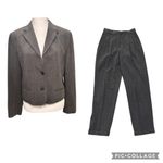 Ralph Lauren LAUREN  2-piece Gray Wool Blend‎ Pant Suit 8 Lined Classic Office Photo 1
