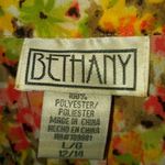 Bethany L All Over Floral Orange Feminine Top Size L Photo 3