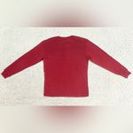 Disney Vintage Mickey Mouse Embroidered Long Sleeve Henley - Red - S Photo 7