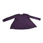 Croft & Barrow Women's Solid Purple
Cable-Knit Sweater 3/4 sleeve L Photo 2