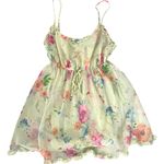 Victoria's Secret Vintage Victoria’s Secret Babydoll Slip Dress Sheer Floral Nightie Women Medium Photo 3