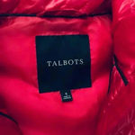 Talbots  Chevron Quilted Down

Puffer Vest in Holiday Red size small Photo 7