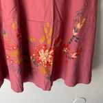 Jiayangyiman Japanese Size 38 US 2 XS Pink Floral Sequin Artsy Boho Skirt Photo 2