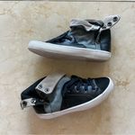 Rebecca Minkoff Like New Leather Suede Fold Over Buttons Sneakers Sz 6.5 Photo 0