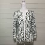 Isaac Mizrahi  for Target white&blue sweater 100%cotton‎ Size M Photo 2