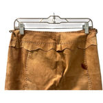 Rizal Vintage NWOT Leather Feathers Made In France Pants Women's Size 40 Medium Brown Photo 7