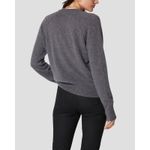 Equipment  Madalene Heather Gray 100% Cashmere V-Neck Pullover Sweater Size M Photo 2