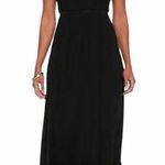 Old Navy  High-Neck Ruffle-Hem Maxi Black Dress Photo 0
