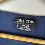 City Chic City‎ Chic Sunset Stroll Dress Size XXL 24 Chambray Blue Midi Linen Button Front Photo 5