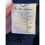 For Love & Lemons  Shirt Women XS Blue Long Sleeve Midnight Lace‎ Crop Top Sexy Photo 9