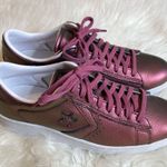 Converse Rare Leather LP Ox Sneakers 558031 Woman’s Size 9 but Run Big Metallic Photo 2
