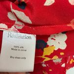 Realisation Silk Wrap Midi Floral Dress in Rouge Fleur Red Size S Photo 11