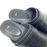 ZARA Studded Wood and Leather Clogs Black Size 36 / US 6 Photo 5