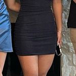 Navy Glitter Cutout Mini Dress Blue Size XS Photo 1