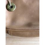 The Sak  Leather Purse Hand Bag Tan Brown Hang Tag Crescent Hobo Photo 1