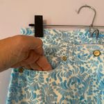 J. McLaughlin Blue White Floral Patterned Pants Preppy Slacks Straight Women's 6 Photo 3