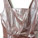 Love, Fire Love Fire Holographic Blush Pink Faux Leather Bodycon Mini Dress Size Small Photo 3