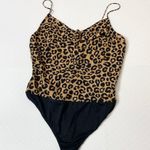 Francesca's Francesca’s Jun & Ivy Leopard Printed Bodysuit Women’s size XL, NWT Photo 1