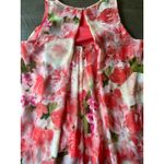 S. Levine Women's Pink floral rhinestone embellishment flowy Tank‎ Top size PL Photo 8