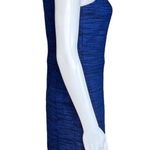 Loft  Dress Womens 0 Royal Blue Tweed Textured Fit & Flare Office Workwear Career Photo 1