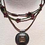 Anthropologie Layered Necklace with hanging Pendant Photo 0