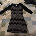 Three Pink Hearts Chevron mini dress Photo 0