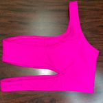 Zaful Neon Hot Pink One Shoulder Bikini Top Size Small Photo 1